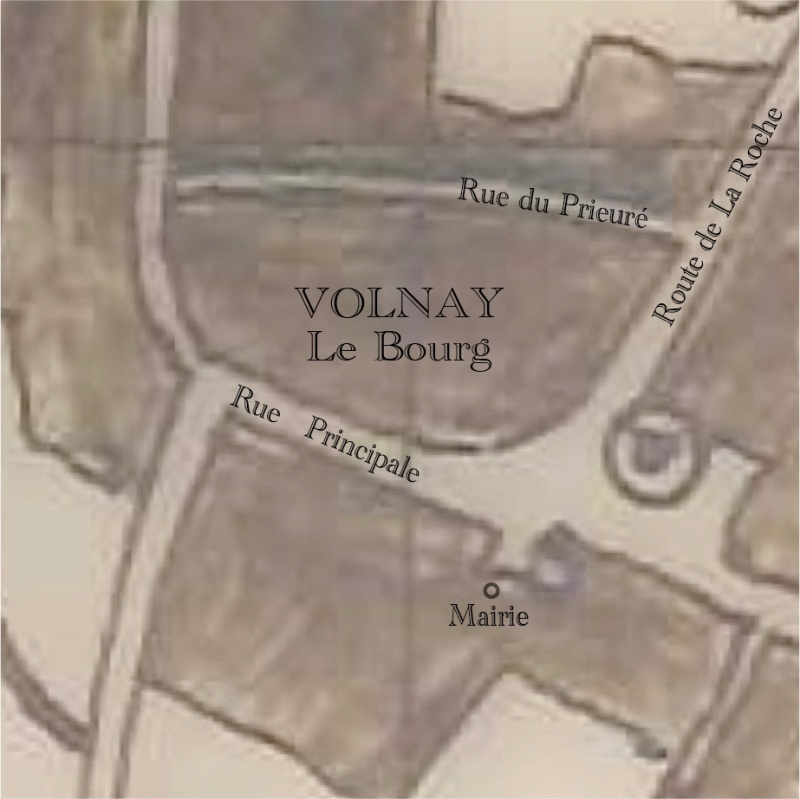 Carte Etat-Major de Volnay 1850