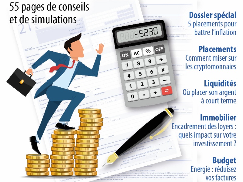 Exemple d'illustration pour la page de Une d'une revue économique pour le grand public.